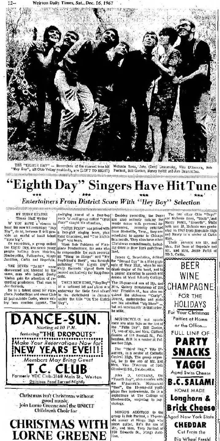 US The Eighth Day – On The Eighth Day... Buckeye Beat - Eighth Day
